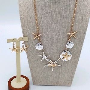 Rosemarie Starfish and Sand Dollar Jewelry Set